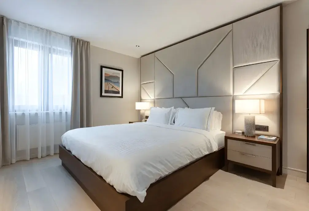 General Cleaning service in Atlanta showcasing a clean and organized bedroom by Magical Day Cleaning